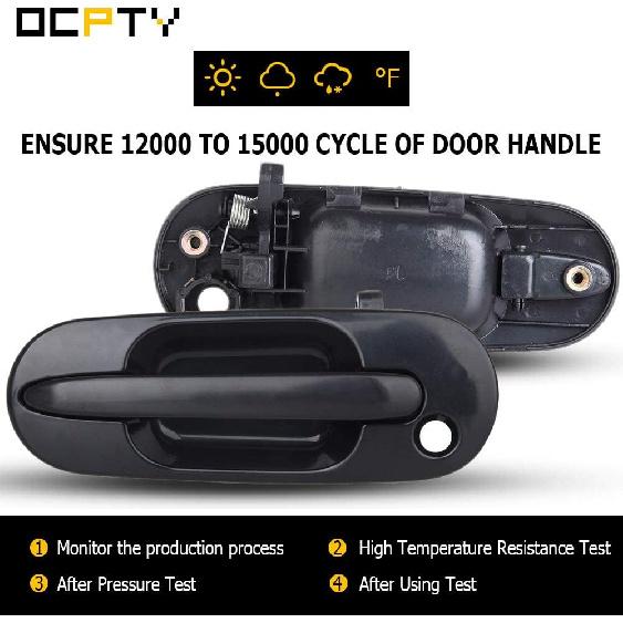 OCPTY Door Handle Exterior Front Driver Left Side Replacement fit 1997-2001 for Honda for CR-V Outside Door Handle Black