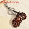 Vintage Leather Motorcycle Keychain With Handcrafted Finish For Bag Decoration And Cool Style