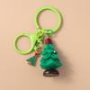 Cute Christmas Santa Clause Keychain Gingerbread Man Key Ring Pendant for Women Girls Handbag Decor DIY X'MAS Jewelry  Gifts