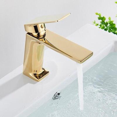 Becken Waschbecken Wasserhahn Mischer Gold Bad Messing Wasserhahn Einzigen Griff Becken Wasserhahn Einzigen Loch