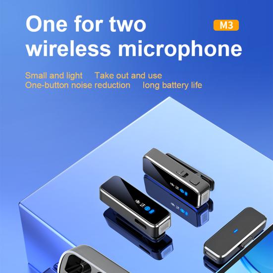 1 Set N3 Audio Microphone High Fidelity Noise Reduction Mini Wireless Video Microphone for  Home