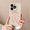 For Tecno Itel A70 Case Luxury Crown Letter Pattern Liquid Silicone Back Cover For ItelA70 A 70 New Design Advanced Sense Shell