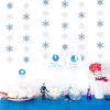 Snowflake-Snow Blue-Silver Christmas Party-Decorations Garland - 6pcs Winter Wonderland Girl Frozen Birthday Hanging Decoration Streamers Banner,