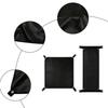 Dark Cloth Pet Bike Basket Cover, Corner Cord Shade Panel for Open Basket Travel and Quick Put-Away Between Pauses