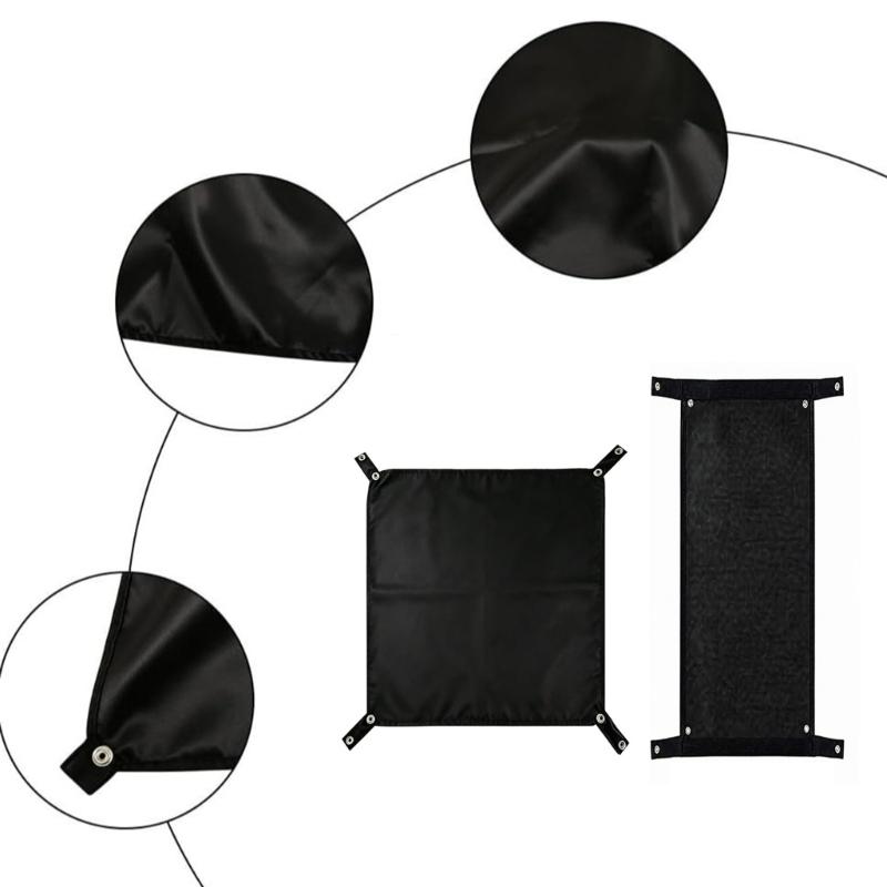 Dark Cloth Pet Bike Basket Cover, Corner Cord Shade Panel for Open Basket Travel and Quick Put-Away Between Pauses