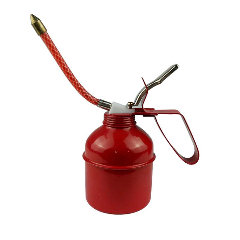 American Manual Oil Can with Hose, Iron Construction, 270ml/400ml Capacity
