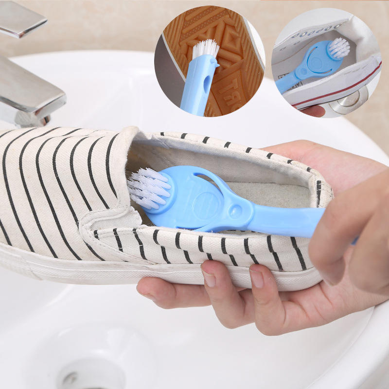 Brosse de nettoyage à Double manche long pour chaussures, outils de nettoyage pour la maison