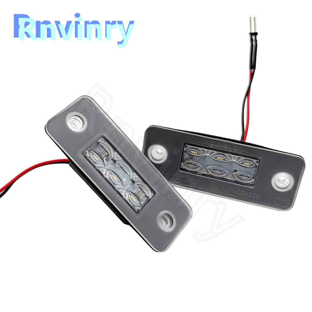 12V 6000K Xenon White Auto LED License Number Plate Light Lamp With Canbus For A8 3D 2002-2010