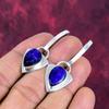 Kolczyki z litego srebra próby 925 z szafirami, Ręcznie robiona biżuteria z kamieniami szlachetnymi, Prezenty dla żony, Nowe kolczyki