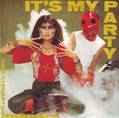 7-inch Plaat DAVE STEWART & BARBARA GASKIN - It's My Party BROKEN2 Stiff Records 1981 VK Rock Gebruikt