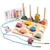 Early Childhood Geometric Shape Matching Color Shape Matching Bead Game Three In One Game Toy