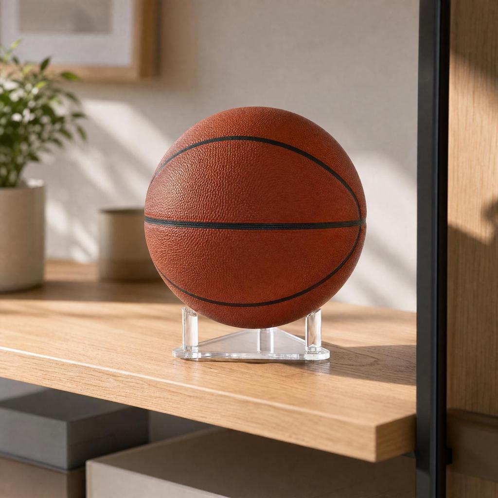 Acrylic Triangular Ball Display Stand Clear for Retail Store Owners