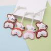 PU Leather Corgi Keychain Cute Dog Accessory Decoration Lightweight PU Craft Pendant For Daily Bag Styling