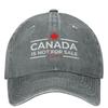Canada Is Not For Sale  Funny () Baseball Cap Vintage Women Unisex Trucker Hat Sunshade Hunting Camping Baseball Caps Gift