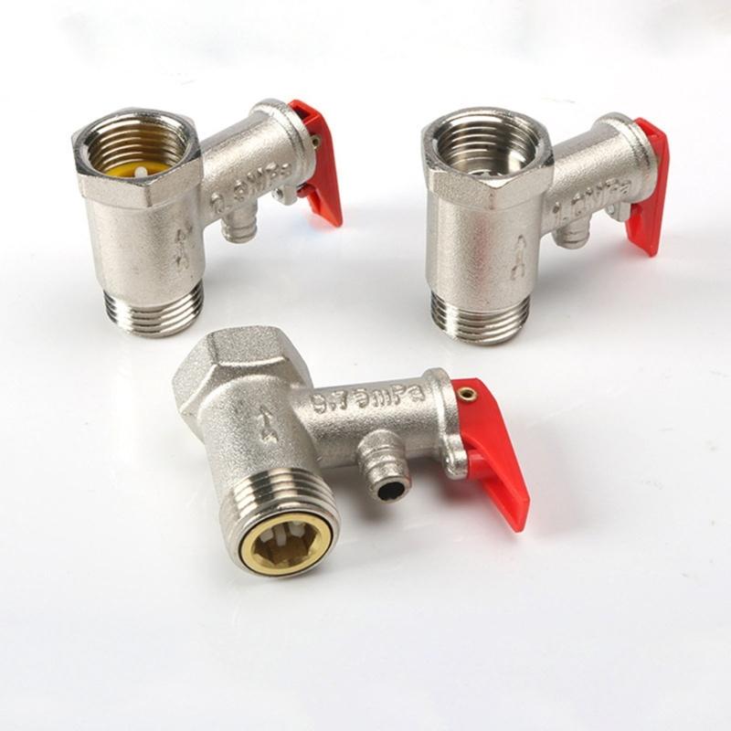 Electric Water Heater Pressure Relief Valves Coppers Safety Valves 0.75mpa Relief Pressure Maintaining Valves Easy to Use