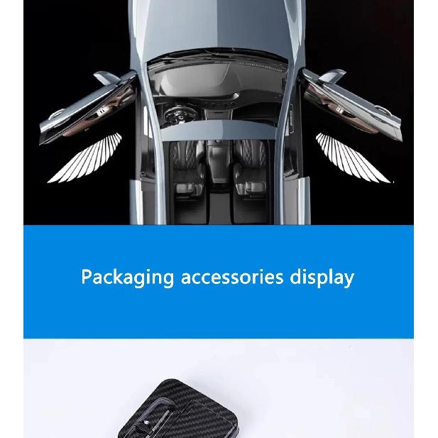 Car Welcome Light Car Door Light Sensing Angel Wing Car Projector Atmosphere Decoration Modified Car Door Welcome Light Neon Lights 4