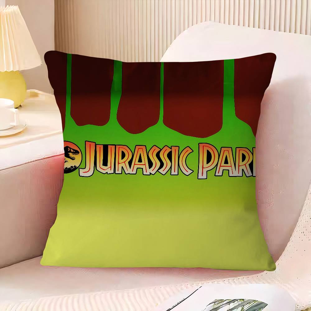 J-Jurassic P-Park Pillow Cushion Cover Pillowcase Living Room Sofa Home Decor Customized