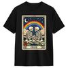 Unisex Tarot Card The Lovers Goth Skeleton Halloween Occult Tshirts Cotton Clothes Beach Y2k Funny Short Sleeve Tshirt O Neck Tee