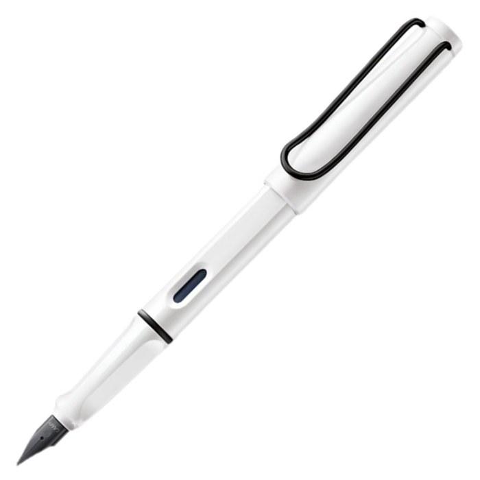 LAMY Safari Fountain Pen F Fine Nib White Black Clip L19WTRB-F Dual Feed Limited Edition