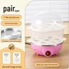 Compact Automatic Egg Boiler & Steamer with Anti-Dry Protection - Perfect for Home Breakfasts