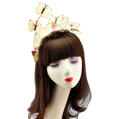 3d Butterfly Headband Butterfly Fascinator Hat Tea Party Hat Butterfly Headpiece Butterfly HairBand Butterfly Hair Hoop
