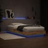 Bed Frame with LED Craft Oak 80 x 200 cm