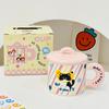 Fruit Cartoon Animal with Lid Girl Heart Girl Gift Ceramic Cup Small Gift Box Household Set Mug Gift