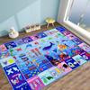 ABC Kids Rug Educational Play Mat with Alphabet, Numbers, Animals, Non-Slip Carpet for, Preschool, Classroom Playroom, Nursery