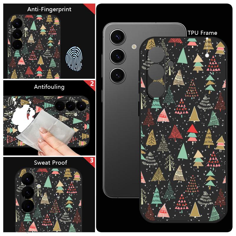 Christmas Phone Case For Samsung Galaxy A56 A17 A26 A16 A36 A55 A54 A53 A15 S24 S25 FE S25 S22 S23 Ultra Shockproof Lanyard Cover
