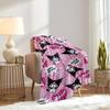 1pc Kuromi Cute Cartoon Pattern Blanket - Home decor blanket for all seasons, soft and cozy, machine washable, a perfect gift for everyone,