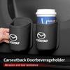 Leather Car Water Cup Holder Interior Drink Rack Organizer For Mazda 6 3 CX5 5 2 323 CX7 Demio Atenza MX30 CX3 CX9 MX5 RX8 RX7