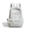 Schoolbag New Embroidered Backpack Female Students Large Capacity Simple Versatile School Bag Junior High School Student Backpack Lightweight