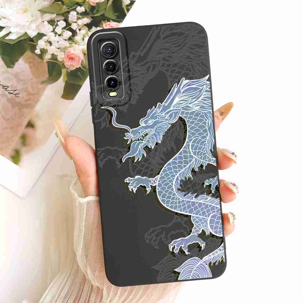 For vivo Y70s 5G Case Luxurious Flower Cartoon Silicone Back Cover For Vivo Y 70s Y51s Y51S V2002A Shockproof Phone Cases Fundas