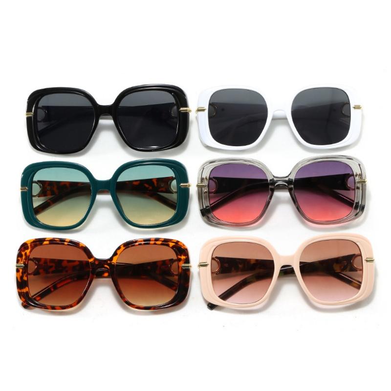 Women's sunglasses, fashion sunglasses, square large-frame sunglasses.