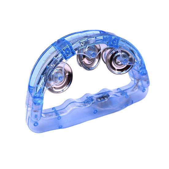 LED Tambourine Light Up Musical Flashing Tamborine Toy Handheld Percussion Instrument for Teenagers Adults Wedding Party Favors
