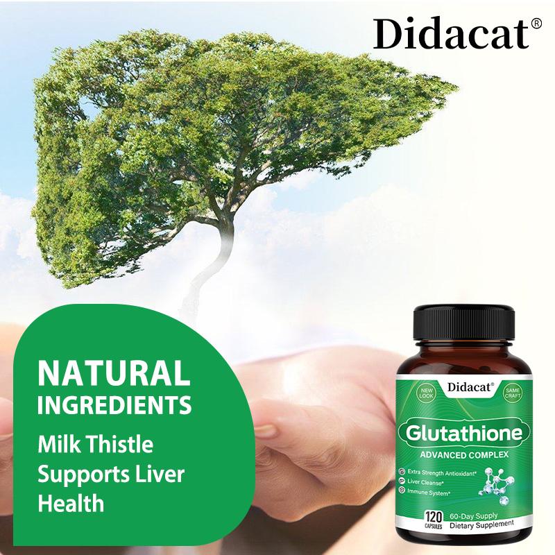 Glutathione Advanced Complex - High Absorption Liposomal Formulated Antioxidant for Liver Cleanse, Skin Brightening & Immune Support