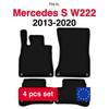 Velour Car Mats Basic For Mercedes S W222 Sedan (2013-2020)