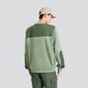 Skechers American Vintage Color Block Crew Neck Long Sleeve College Sweatshirt Unisex sweatshirt Green L424U162-03LX