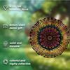 10 Inch Wind Spinner Artistic Hanging Decor with 360 Rotating Hook for Balcony Garden Spring Summer Outdoor Decoration Creative Gift Idea