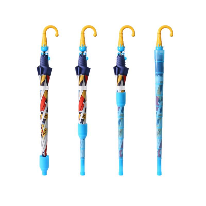 Creative Kids' Waterproof Semi-Automatic Cartoon Umbrella with Sunshade and Sunscreen for All-Weather Use