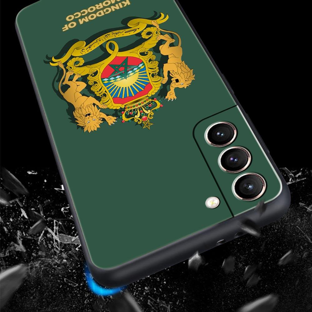 Mobile phonecase Moroccan flag Maroc passport Pattern Phone Case For Samsung Galaxy S26 S25 S24 S23 S22 Ultra S21 FE 5G Cover