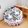 1 PC Automatic Folding Umbrella - White Tiger Pattern, Portable & Foldable Design with 8 Ribs, Christmas Birthday Gifts
