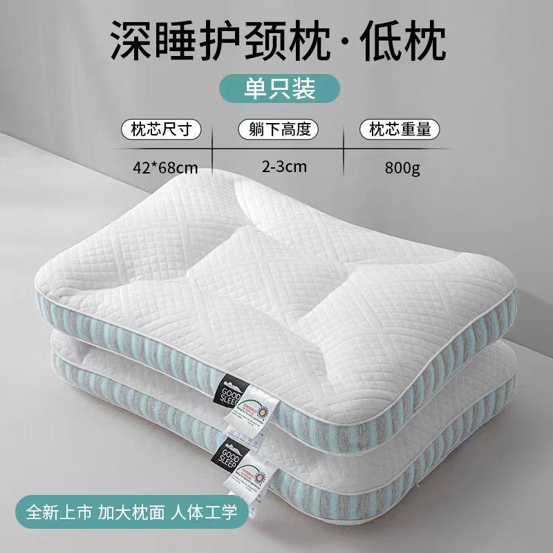Memory Foam Support Pillow Neck Care Sleep Aid Single Bed Hotel Dorm Student Comfortable Rectangle 48x74cm 48x743cm