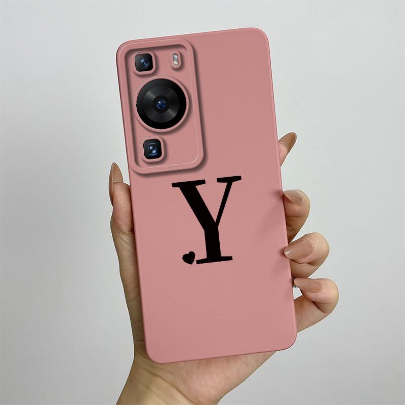 

For Huawei P60 Case Huawei P60 Pro Cover Huawei P60 Art Phone case LNA-LX9 MNA-LX9 Luxury Letters Square Shockproof Back Cover Huawei P60