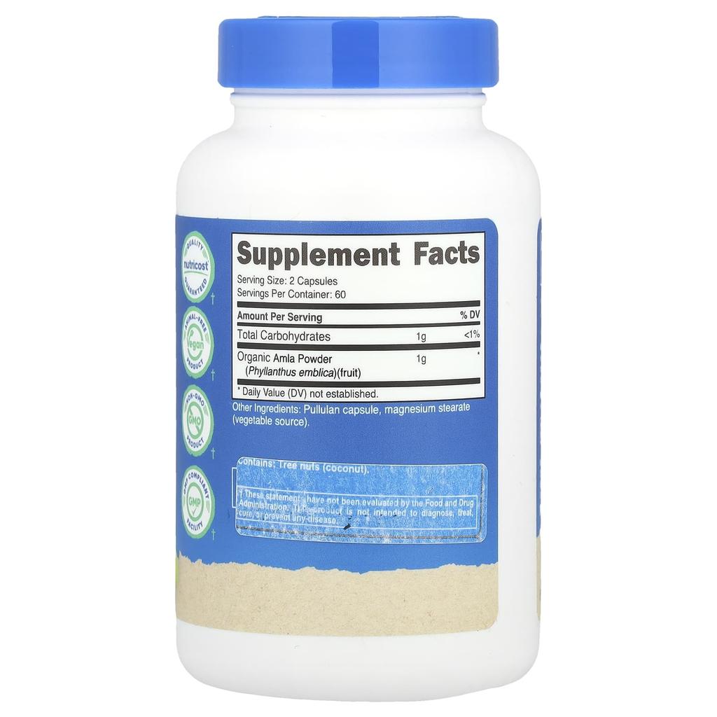 Amla, 120 capsules (0.5 g per capsule)