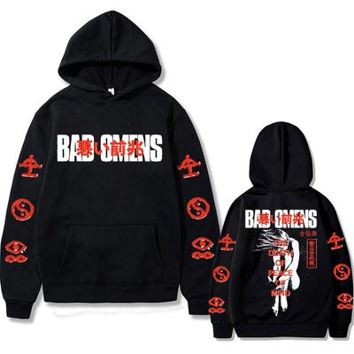 Bad Omens Band Tour 2023 American Music Hoodie Autumn Winter Fleece Streetwear Tops