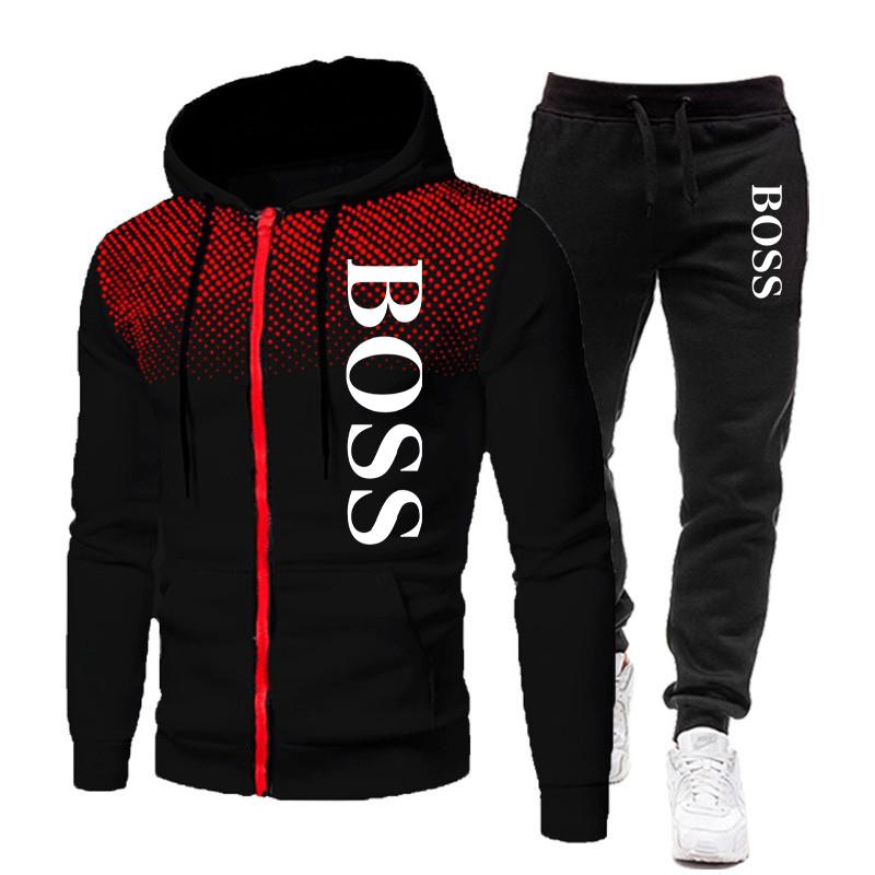 Winter Hot Sale Ropa de hombre Conjuntos de hombres Impresión Juego de  sudadera con capucha Lana Cremallera Sudadera con capucha + pantalones  Casual Masculino Chándal comprar a buen precio — entrega gratuita,