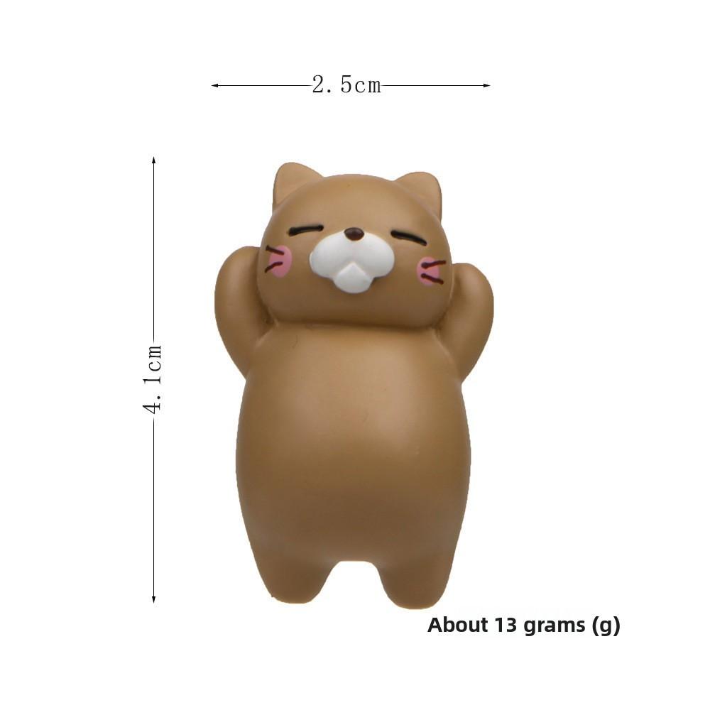 Cat Cute Lazy Three Dimensional Magnetic Refrigerator Resin Decoration Gift For