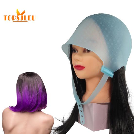 Haar-Highlighter-Hut – professionelles, wiederverwendbares Silikon-Friseurwerkzeug, verstellbare Schnalle, Heimsalonbedarf