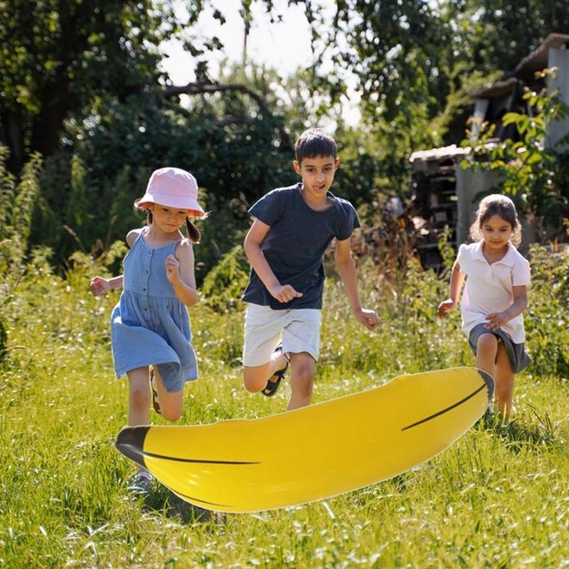 3Pcs Inflatable Banana 60Cm Fake Banana Fruit Props Inflatable Toys Bachelorette Party Games Toss Ring Toy